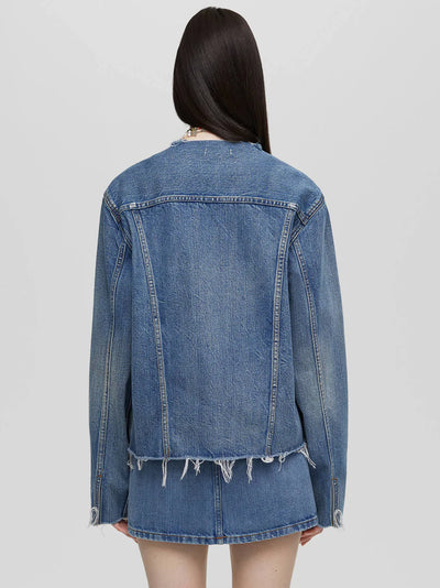 Cutoff Trucker Jacket Mid Fade