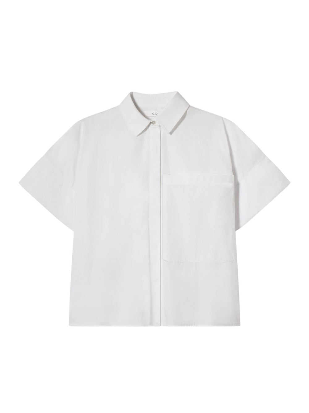 Boxy Short Sleeve Shirt White