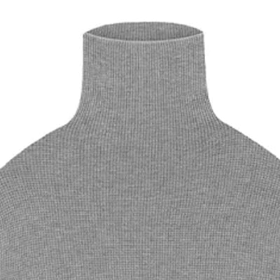 Waffle Turtleneck Dark Heather