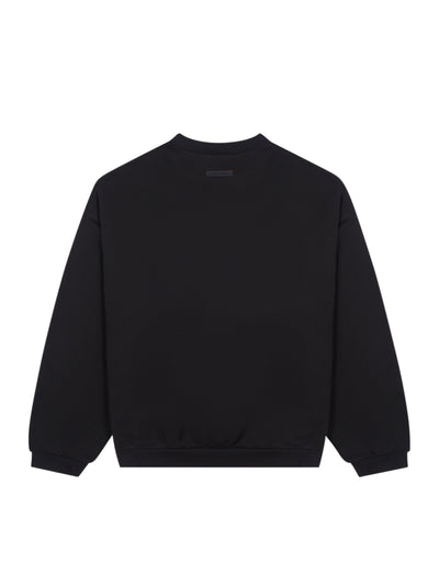 90S Fit Fleece Crewneck Jet Black