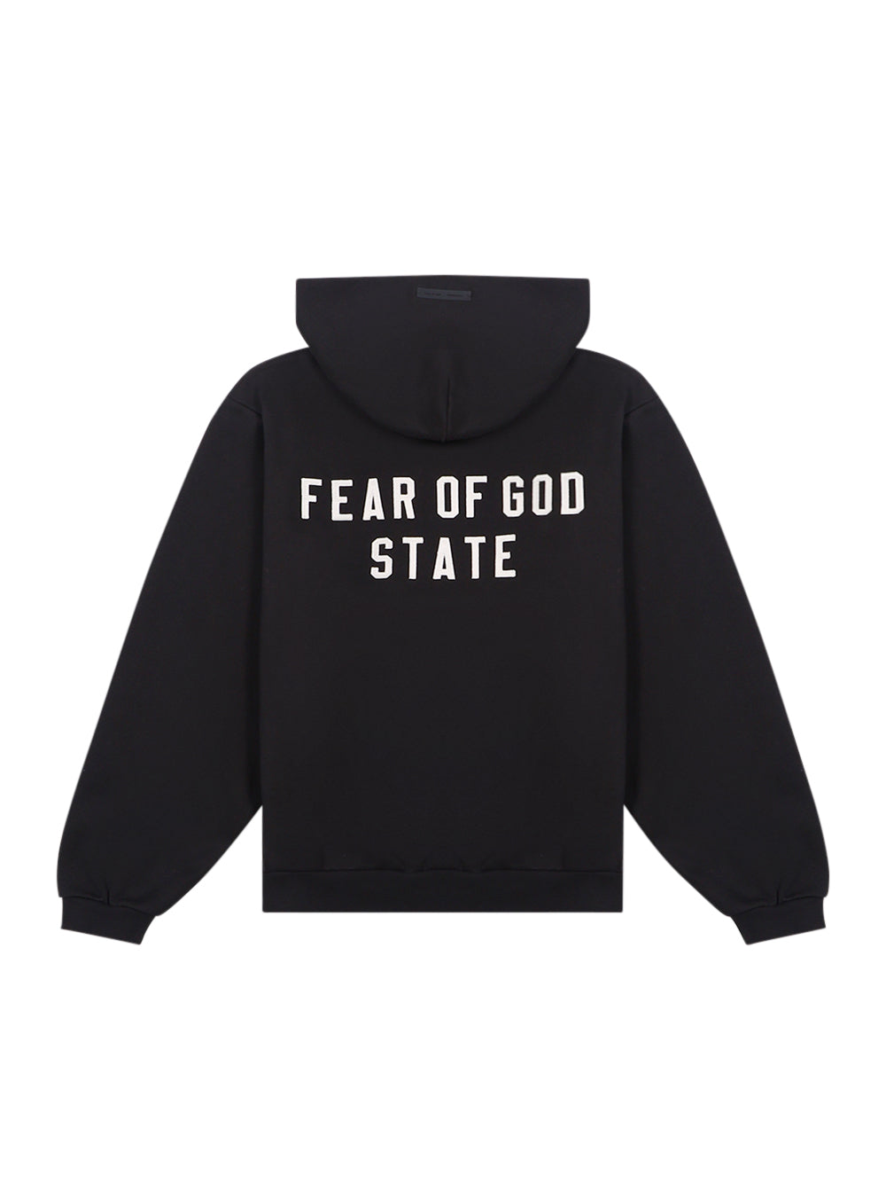 Womens 90's Fleece Zip-Up Hoodie Jet Black