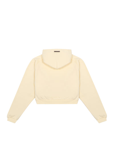Womens Modern Fleece Raglan Hoodie Garden Yellow