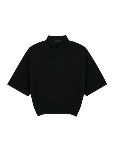 Essentials 3/4 Sleeve Polo Black