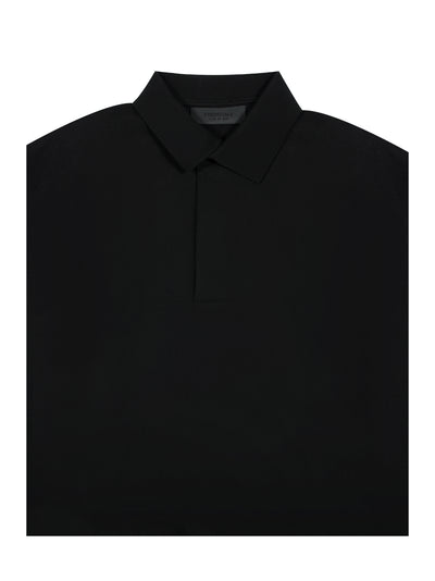Essentials 3/4 Sleeve Polo Black