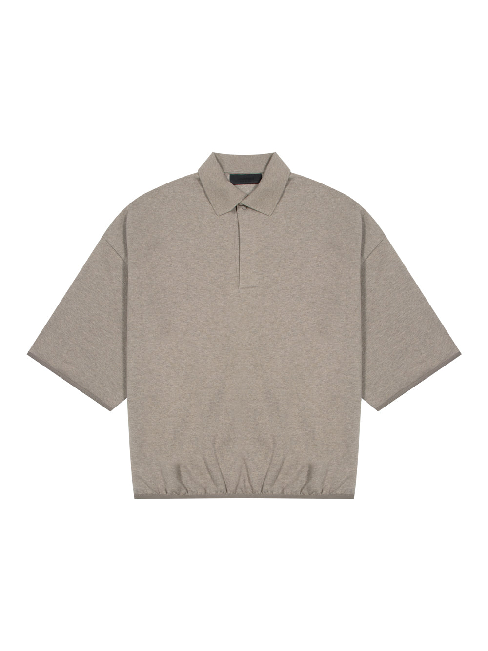 Essentials 3/4 Sleeve Polo Heather Grey