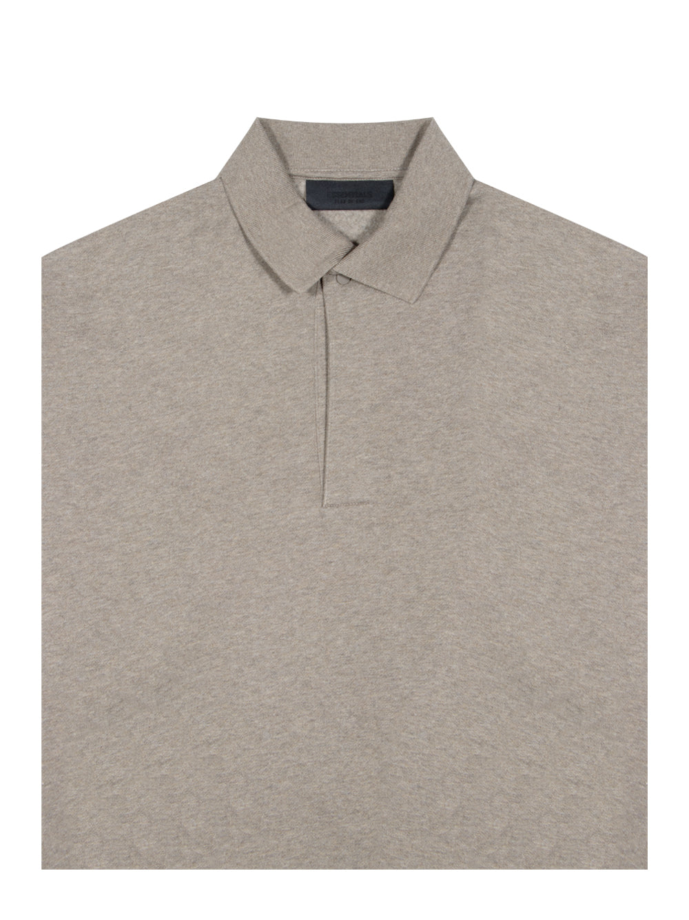 Essentials 3/4 Sleeve Polo Heather Grey