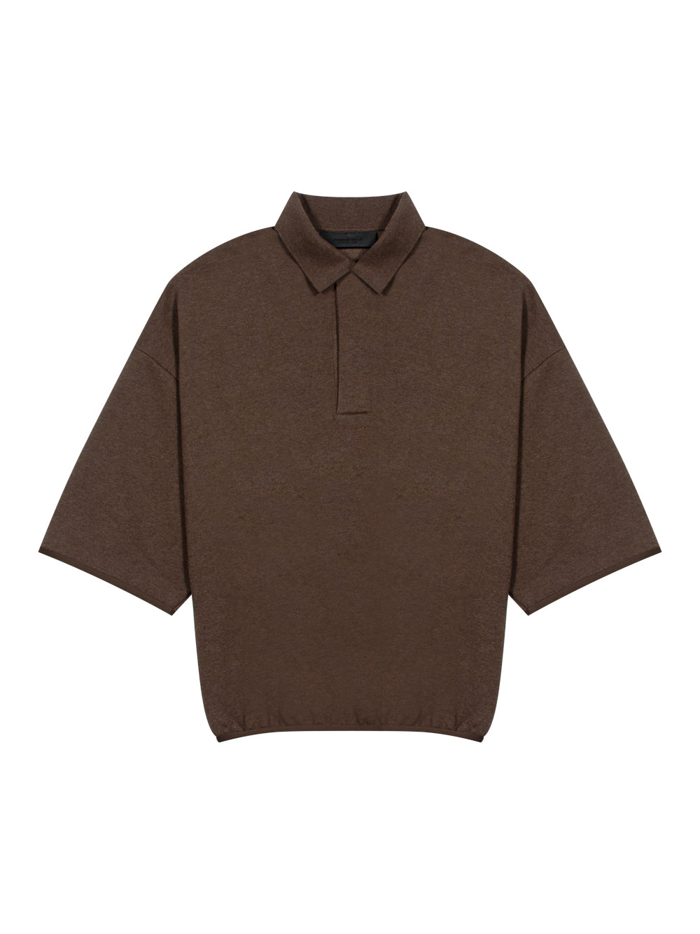 Essentials 3/4 Sleeve Polo Heather Wood