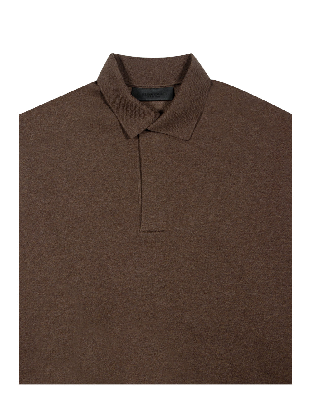 Essentials 3/4 Sleeve Polo Heather Wood