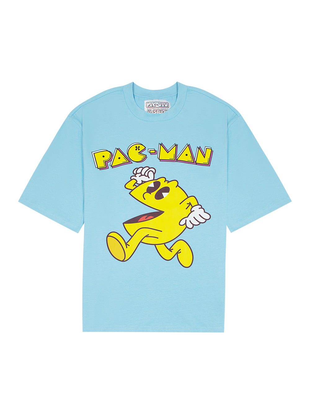 1980 Pac-Man Oversized T-Shirt (Light Blue)