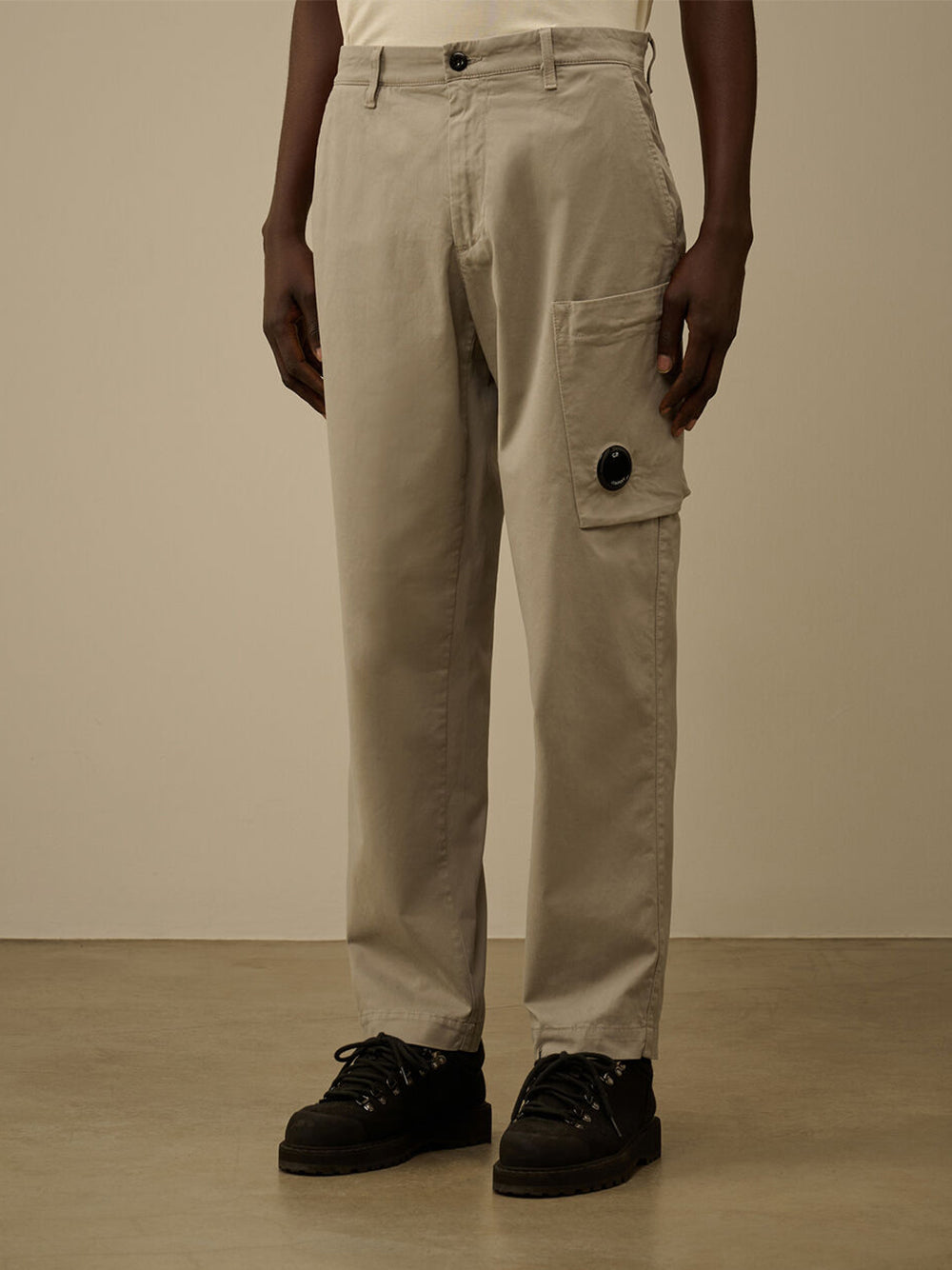 Stretch Sateen Ergonomic Lens Cargo Pants (London Fog)