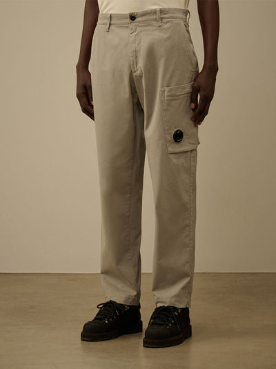 Stretch Sateen Ergonomic Lens Cargo Pants (London Fog)