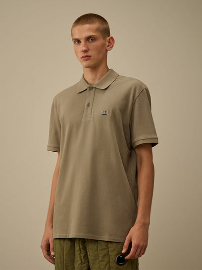 Stretch Piquet Short Sleeve Polo (Fungi Grey)