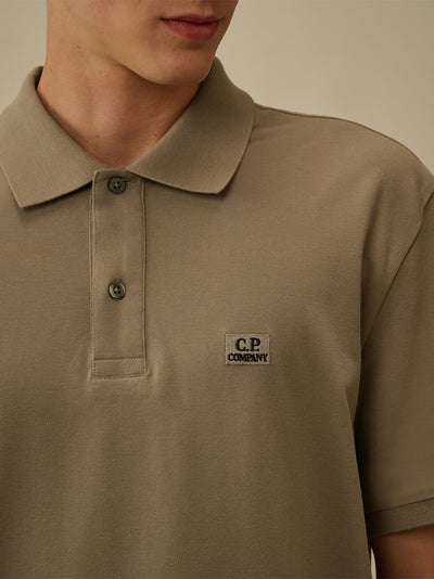 Stretch Piquet Short Sleeve Polo (Fungi Grey)