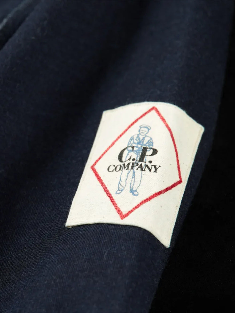 Sweatshirts Crew Neck In Brushed Indigo Fleece Denim-Normal Washed 40°
