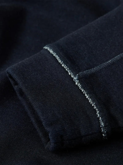 Sweatshirts Crew Neck In Brushed Indigo Fleece Denim-Normal Washed 40°