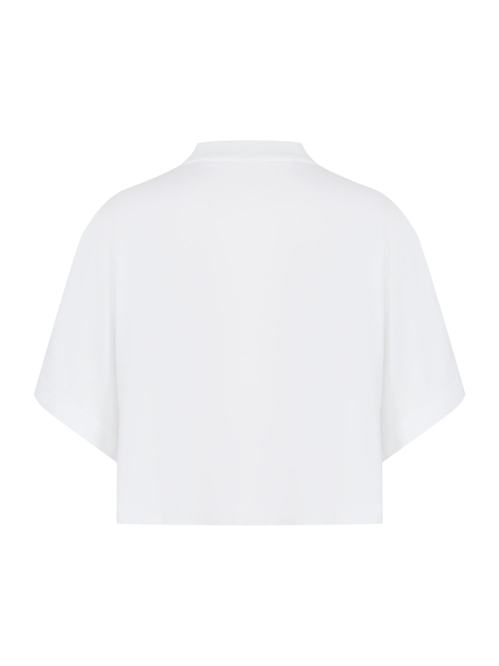 Logo Cropped Jersey Tee (Vintage White)