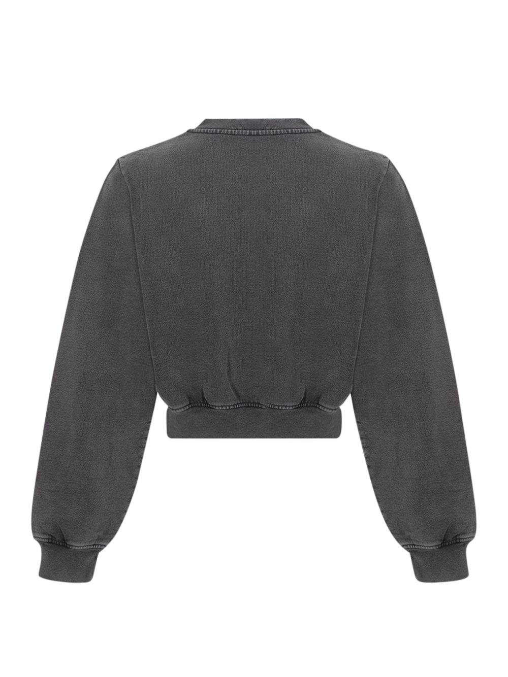 Shrunken Snap Cardigan Crew (Washed Black)