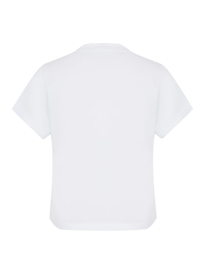 Cotton Shrunken Logo Tee (Vintage White)