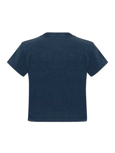 Shrunken Logo Tee (Washed Navy)