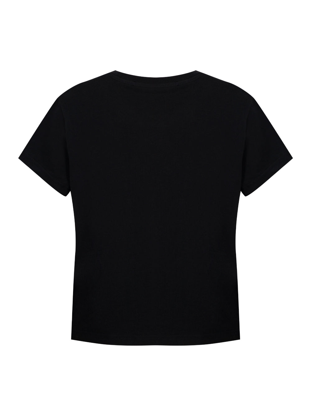 Women Crystal Hotfix & Cotton Logo Tee (Black)