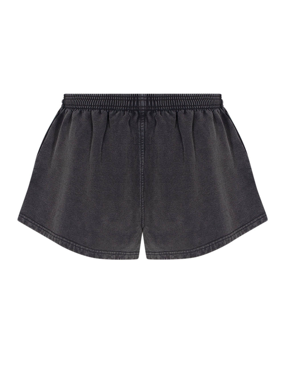 Cotton-Terry Running Shorts (Washed Black)