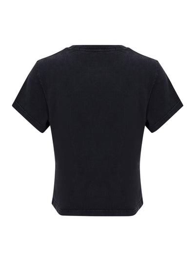 Crystal Hotfix Star Jersey Tee (Washed Black)
