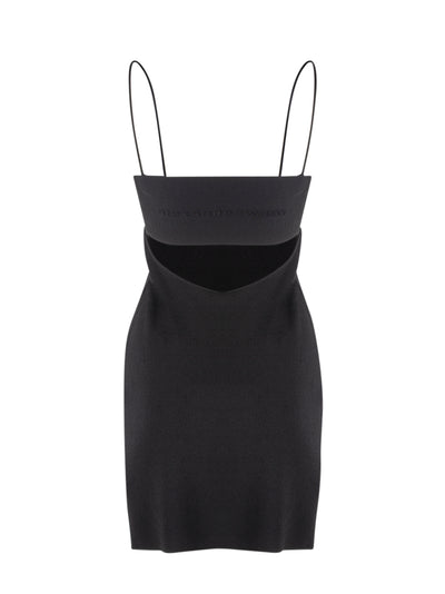 Logo Slip Dress (Black)