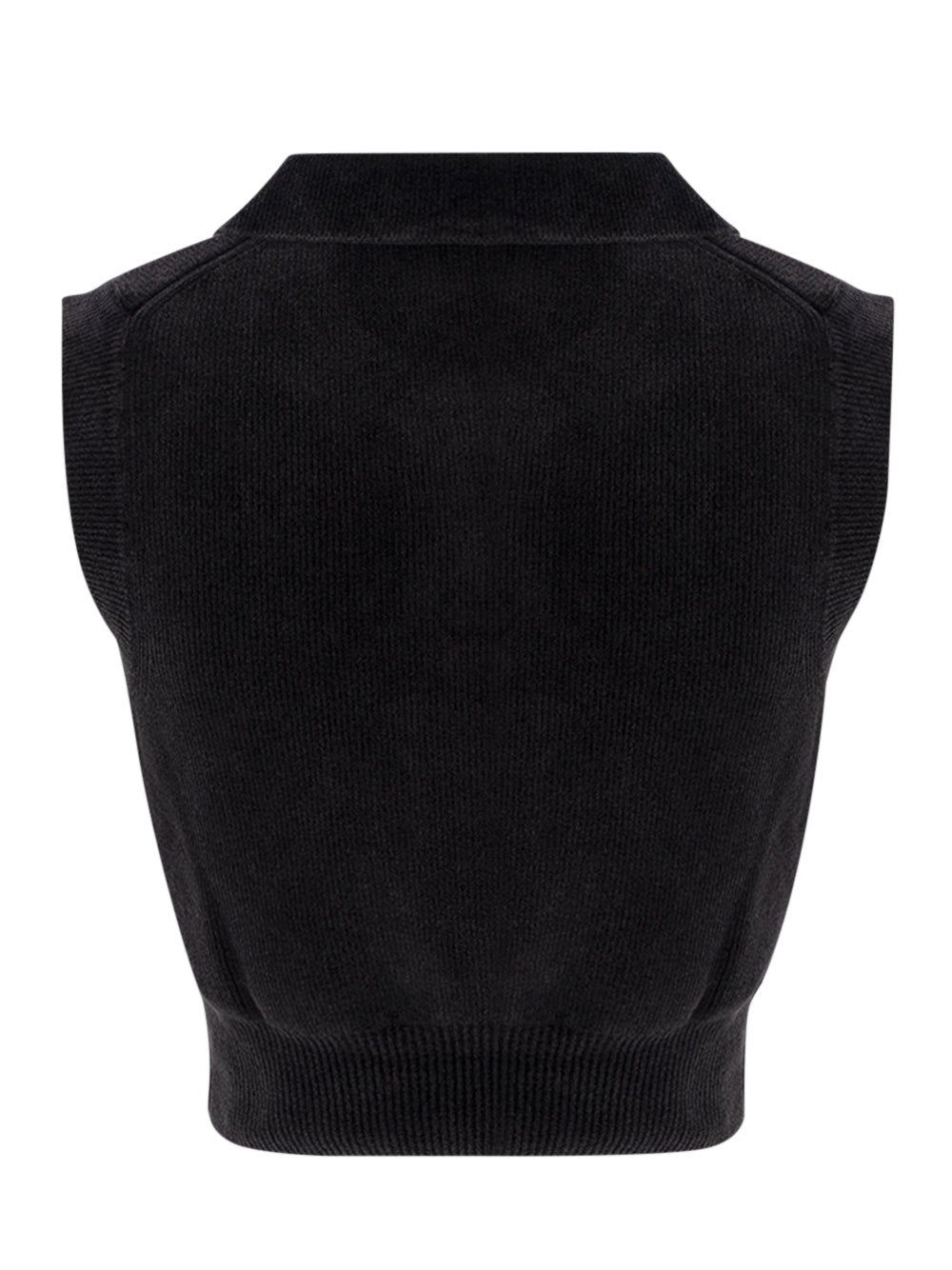 Cotton-Blend Chenille Logo Polo (Washed Black)