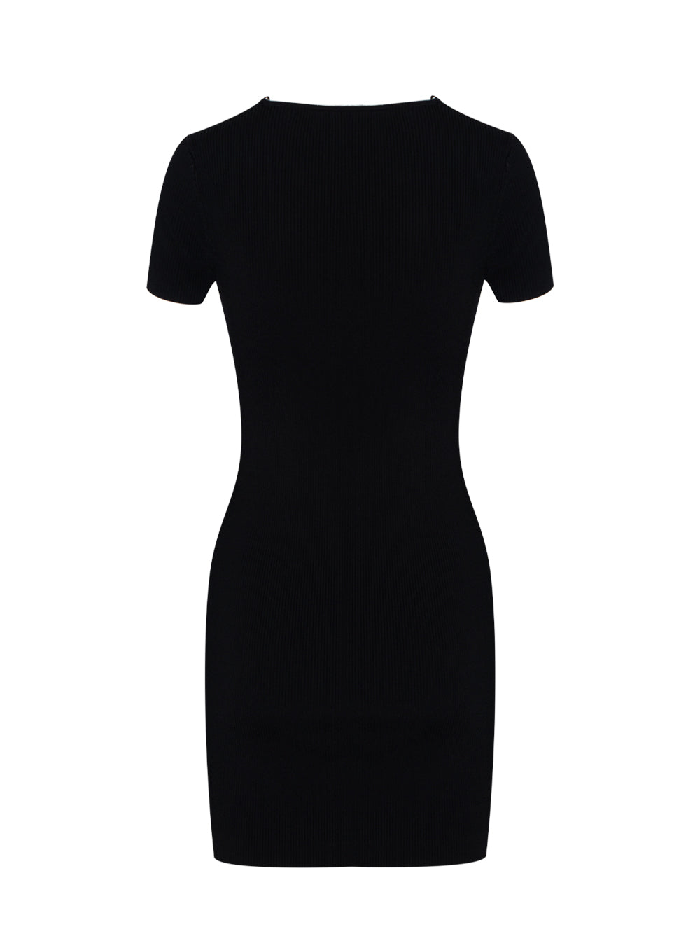 Logo Nameplate Bodycon Minidress (Black)
