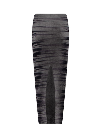 Digital Animal Print Maxi Skirt (Eiffel Tower)