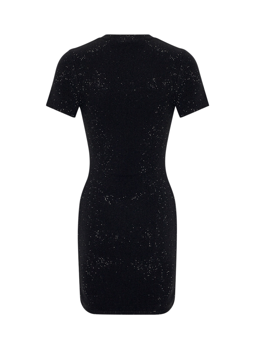 Wool-Blend Hotfix Dress (Black)