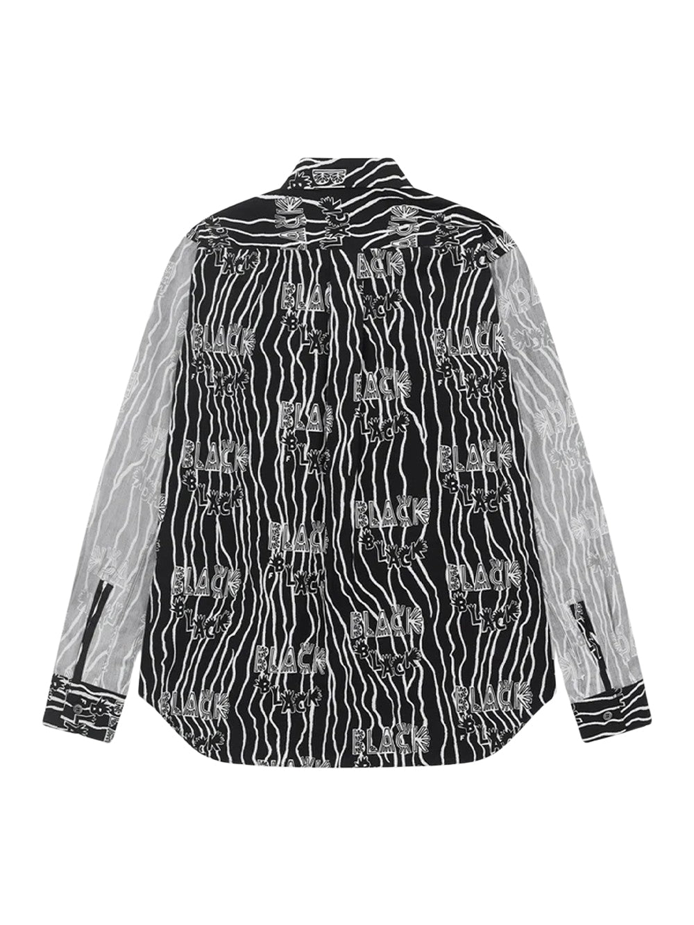 Reverse Panel Shirt Black/white