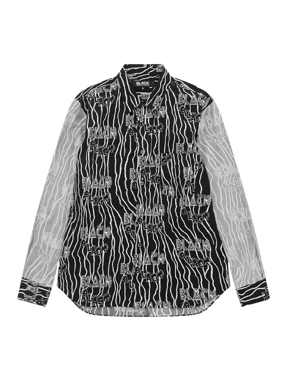Reverse Panel Shirt Black/white