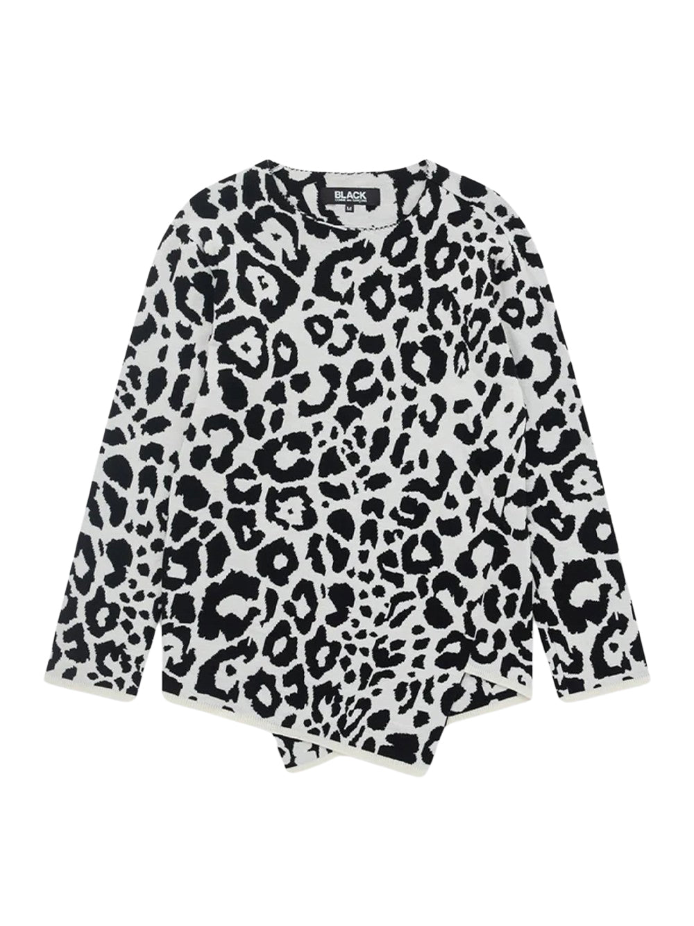 Asymmetric Sweater Black/White