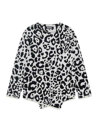 Asymmetric Sweater Black/White