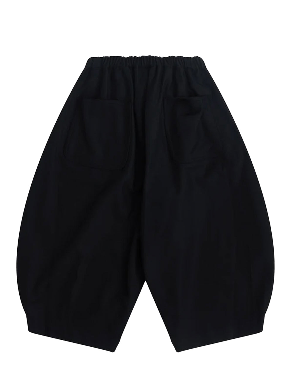 Wide Leg Cropped Trousers Black