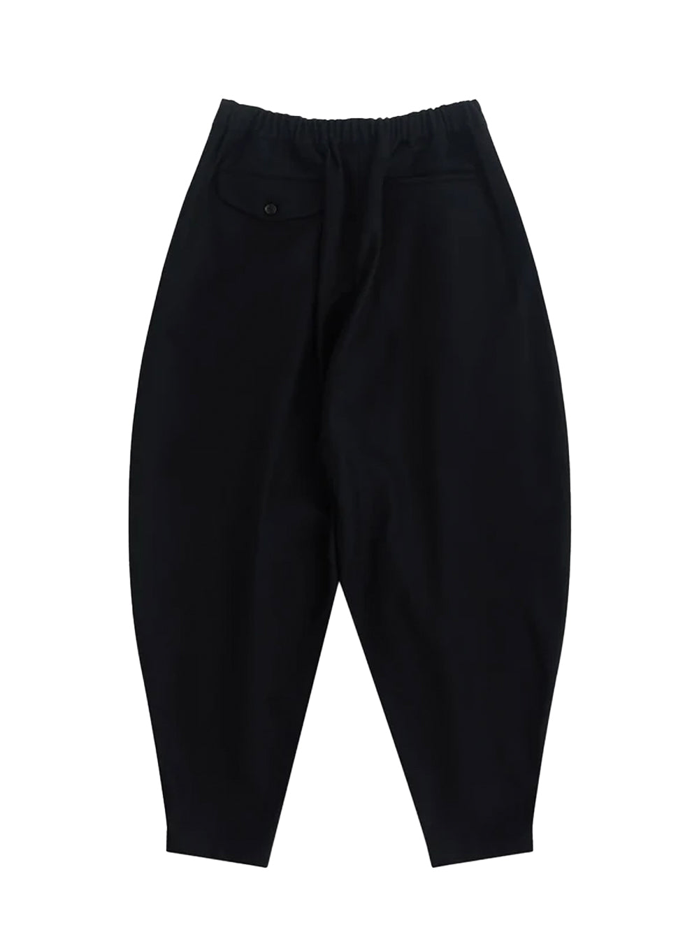 Curved Seam Trousers Black