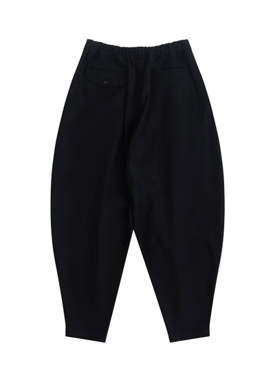 Curved Seam Trousers Black