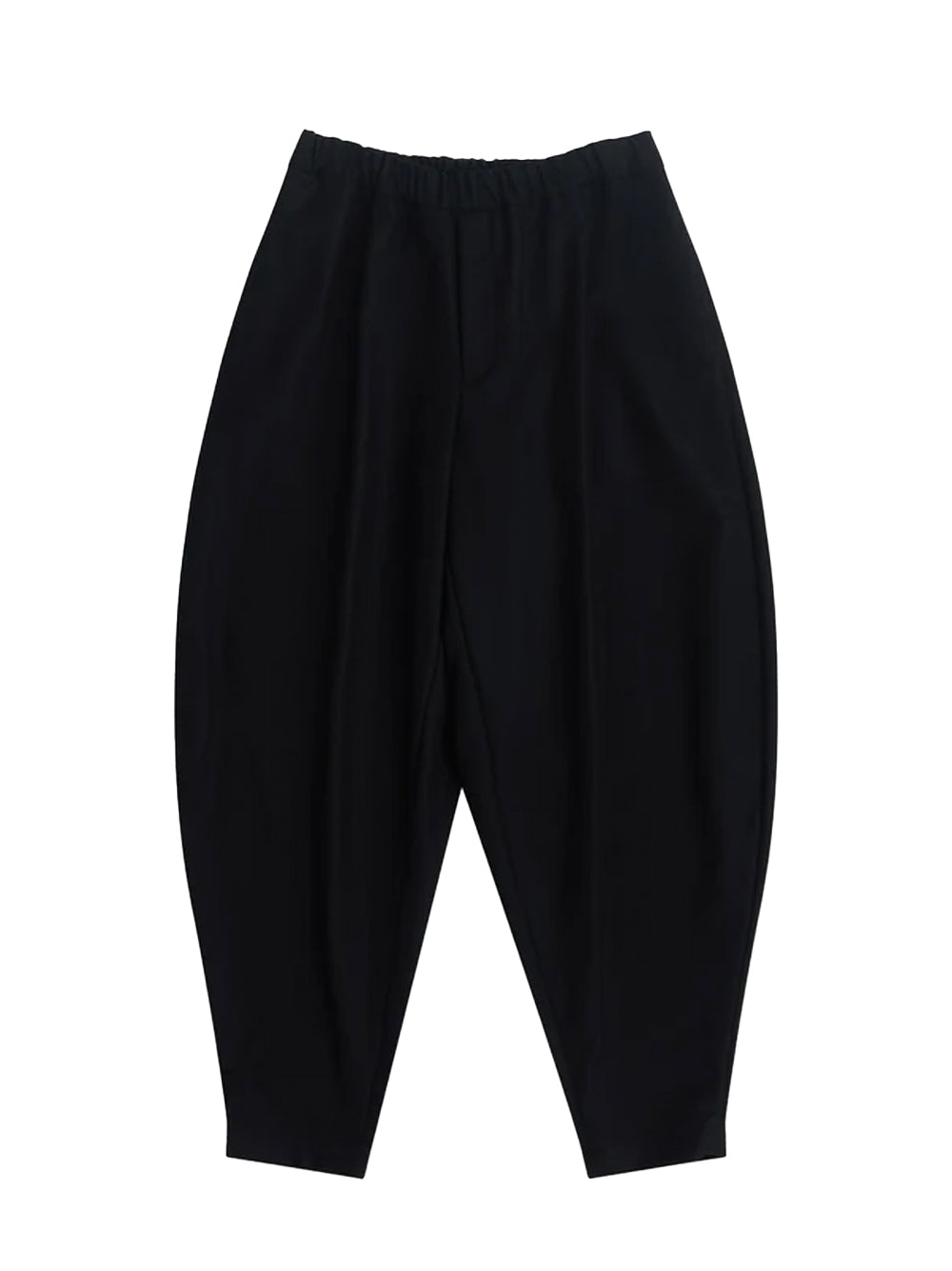 Curved Seam Trousers Black
