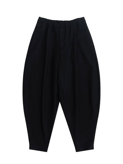 Curved Seam Trousers Black