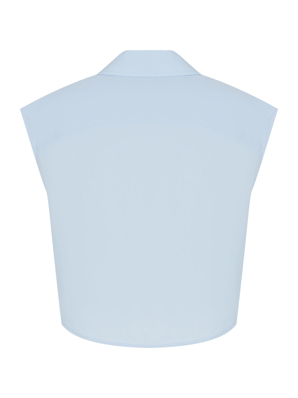 Women Button Up Shirt With Logo Nameplate (Oxford Blue)