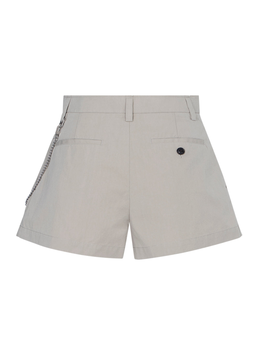 Women Cotton-Blend Shorts (Stone)