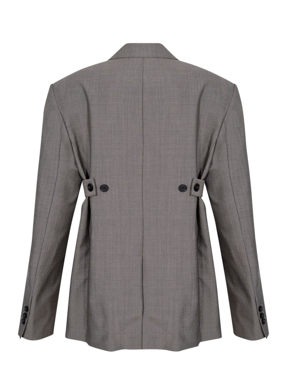 Wool Mohair Blazer (Mink Melange)