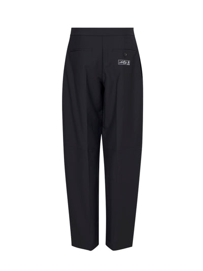Wool Mohair Tailored Pant (Black)