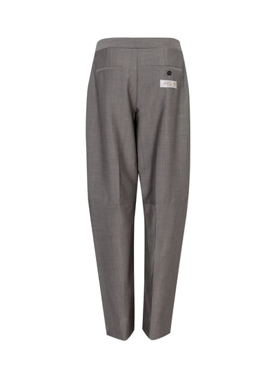Wool Mohair Tailored Pant (Mink Melange)