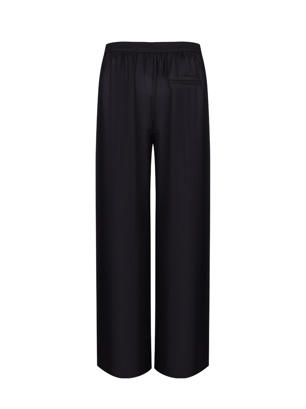 Heavy Silk Side Placket Pant (Black)