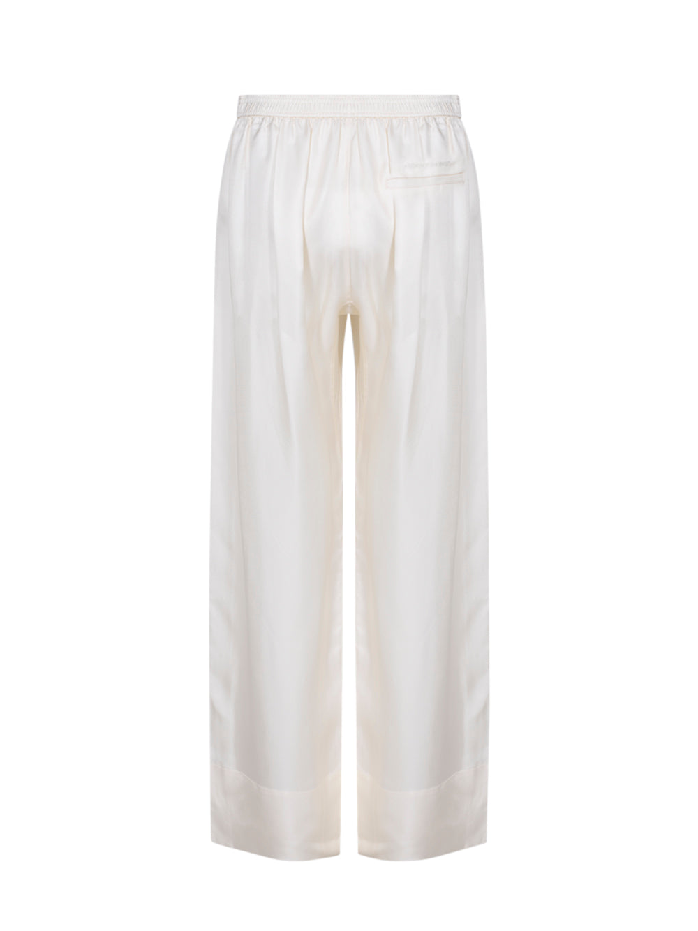 Heavy Silk Side Placket Pant (Ivory)