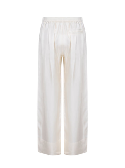 Heavy Silk Side Placket Pant (Ivory)