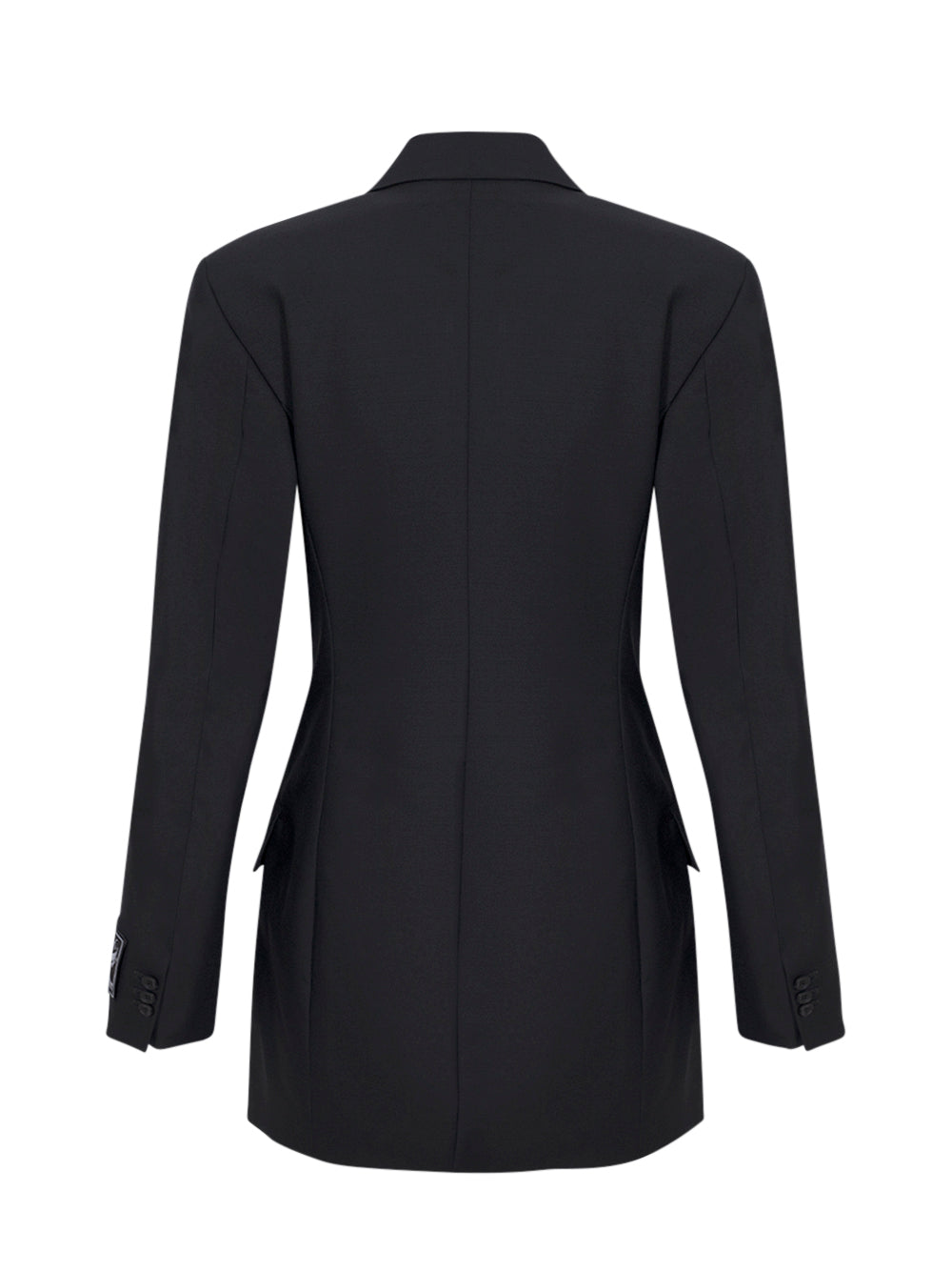 Wool Mohair Blazer Dress (Black)