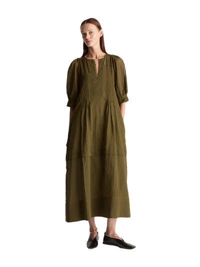 Skye Short Sleeve Dress Forest